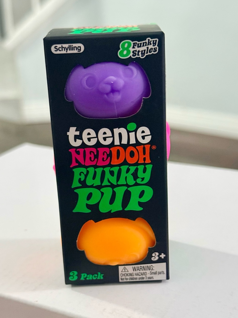 🆕 NeeDoh Funky Pup 3 Pack - PURPLE, PINK & ORANGE NIB | Viral TikTok HTF 🔥